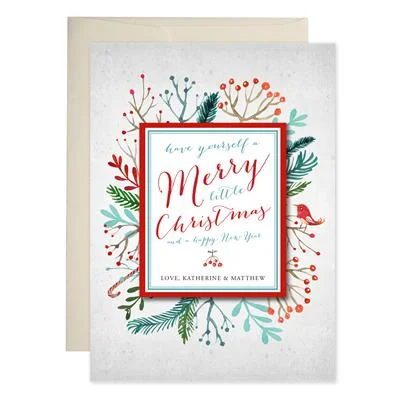 Watercolor Bird Holiday Cards