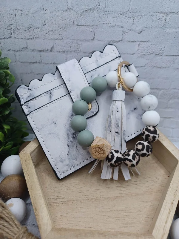 Christmas Crackling Wood Fire PERORDER White Marble Wallet w/ Beaded Wristlet & Tassel Christmas Crackling Wood Fire PERORDER White Marble Wallet w/ Beaded Wristlet & Tassel