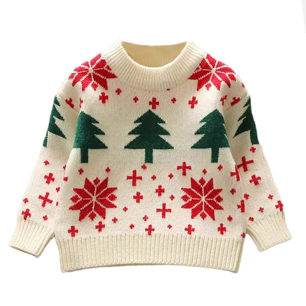 Christmas Songs White Wonderland Warmer, Cardigan & Christmas Sweater for Kids