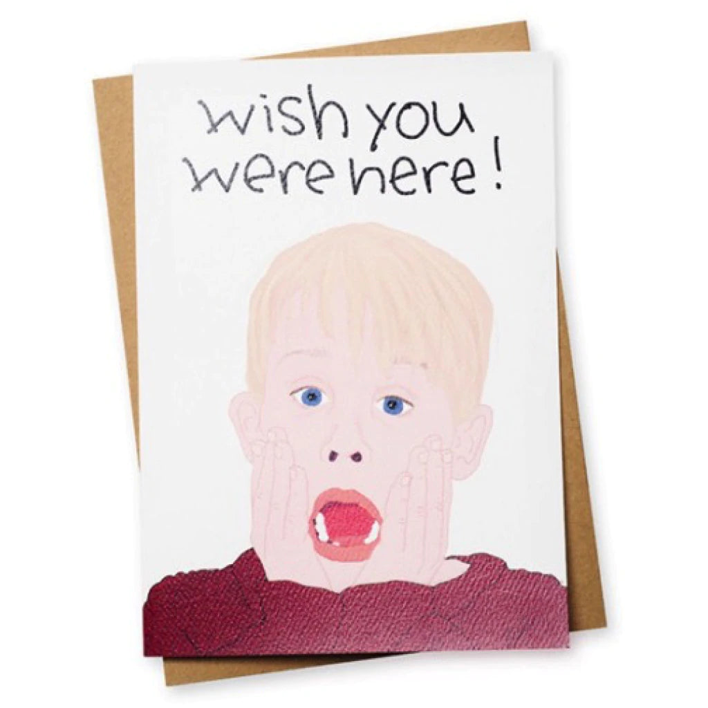 Christmas Caroling Wish You Were Here Card