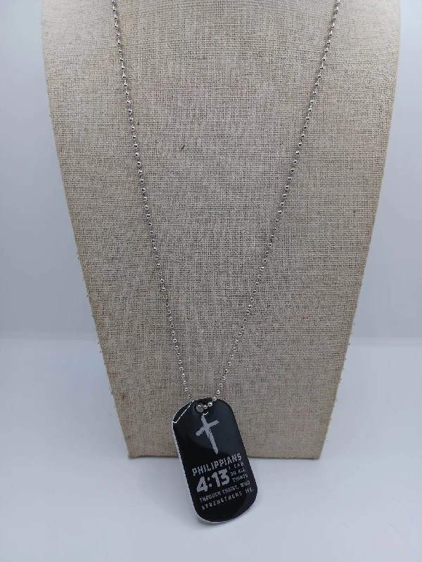 Christmas Gift Wrapping Fun With God Nothing Shall be Impossible Like 1:37 Necklace
