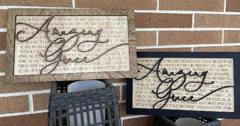 Holiday Treats Wooden Amazing Grace Sign