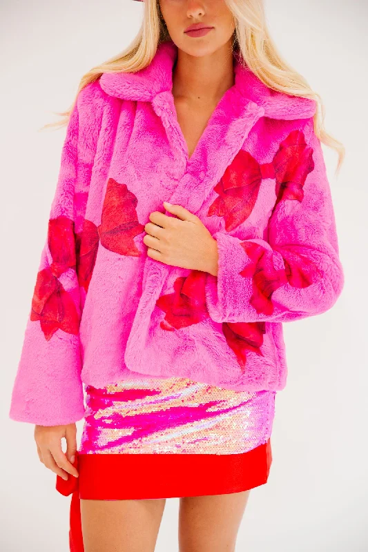 Christmas Baking WRAP SEASON FUZZY JACKET