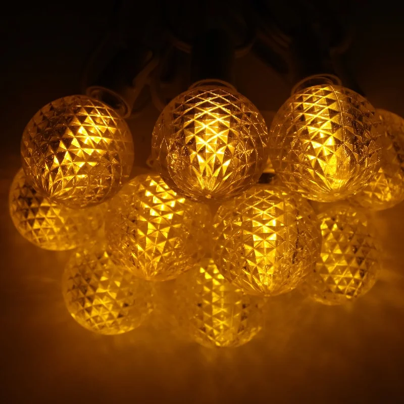 Christmas Dinner G50 Yellow LED  Bulbs E17 Bases (10 Pack)