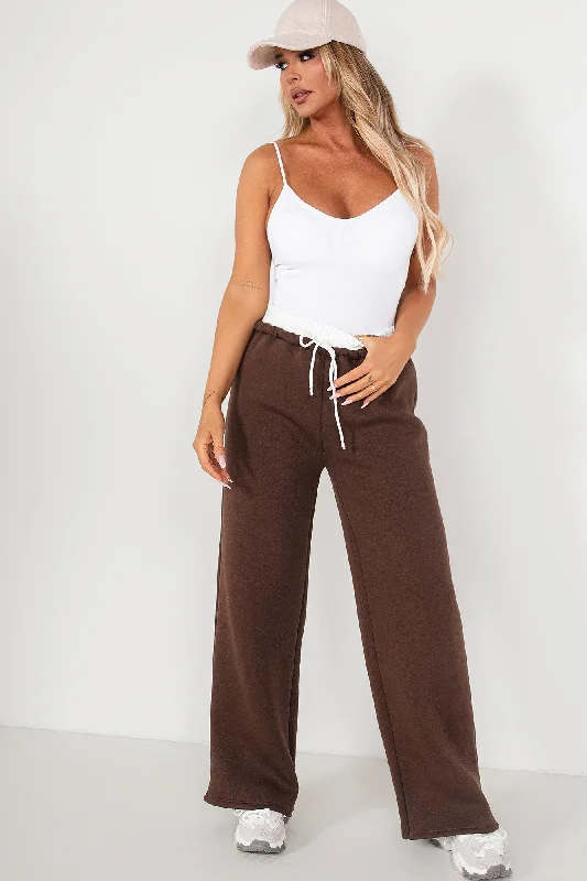 Christmas Home-Baked Goodies Zilda Chocolate Wide Leg Joggers