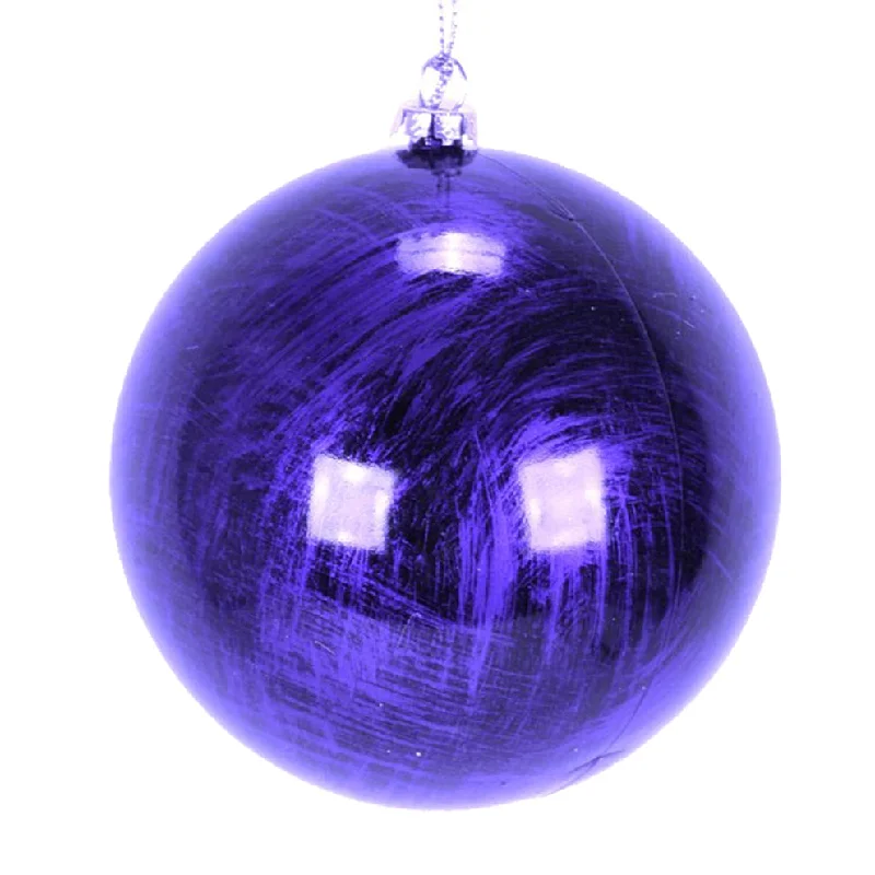 Christmas Night Antique Ball Ornament - Purple