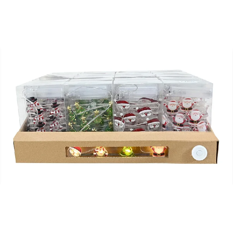 Christmas Holiday Gathering 20 LED Flexi Deco Lights Asst
