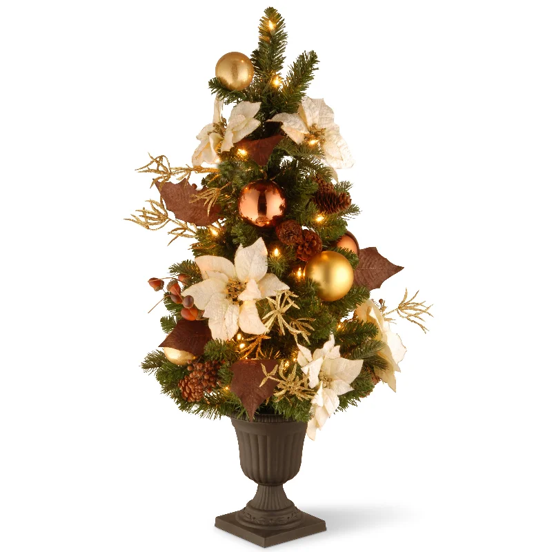 Christmas Night 3 ft. Pre-Lit Decorative Collection Tree with Clear Lights