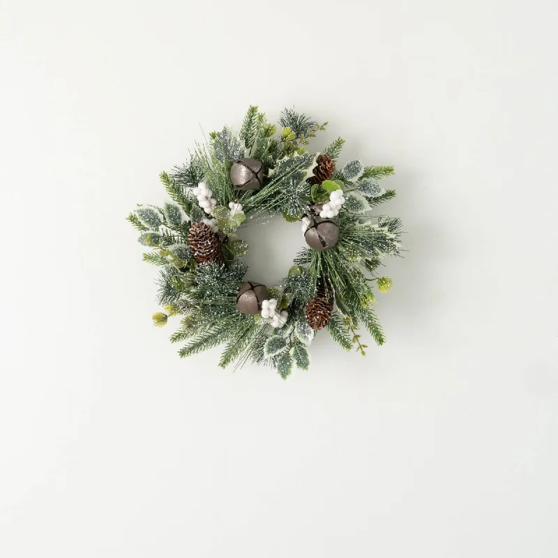 Christmas Classic Fireplace Setting Mixed Pine Berry Accent Ring
