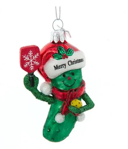 4" Pickleball Pickle Ornament