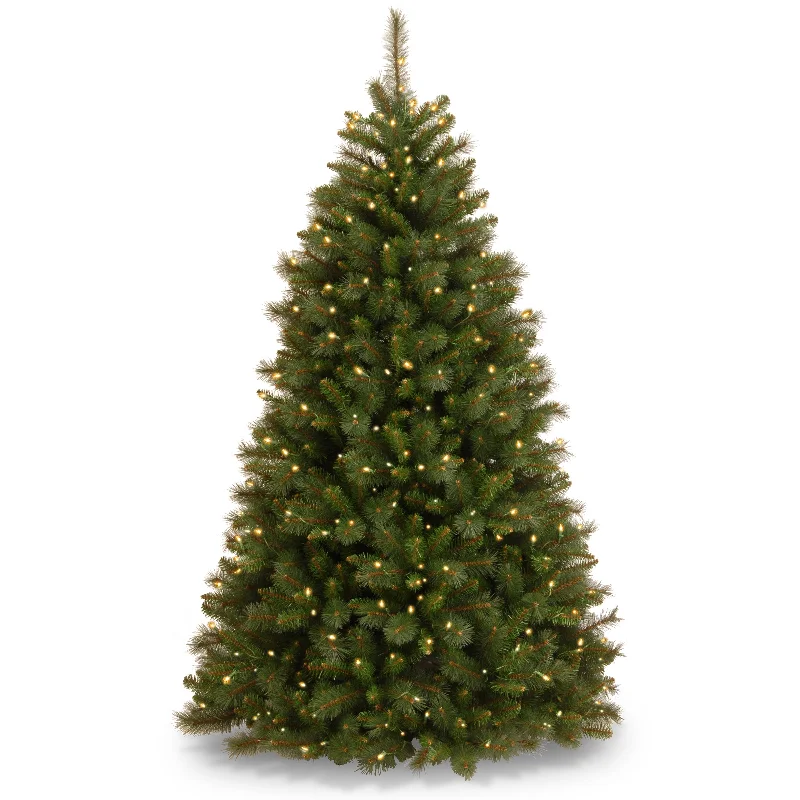 Festive Season 6.5 ft. Pre-Lit Rocky Ridge Pine Medium Tree with Clear Lights