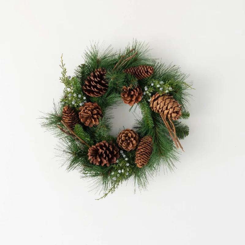 Christmas Winter Night Sky Lush Pine Pinecone Accent Ring