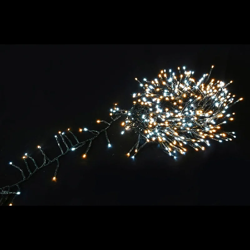 Christmas Caroling 720 LED White-Warm Cluster Lights