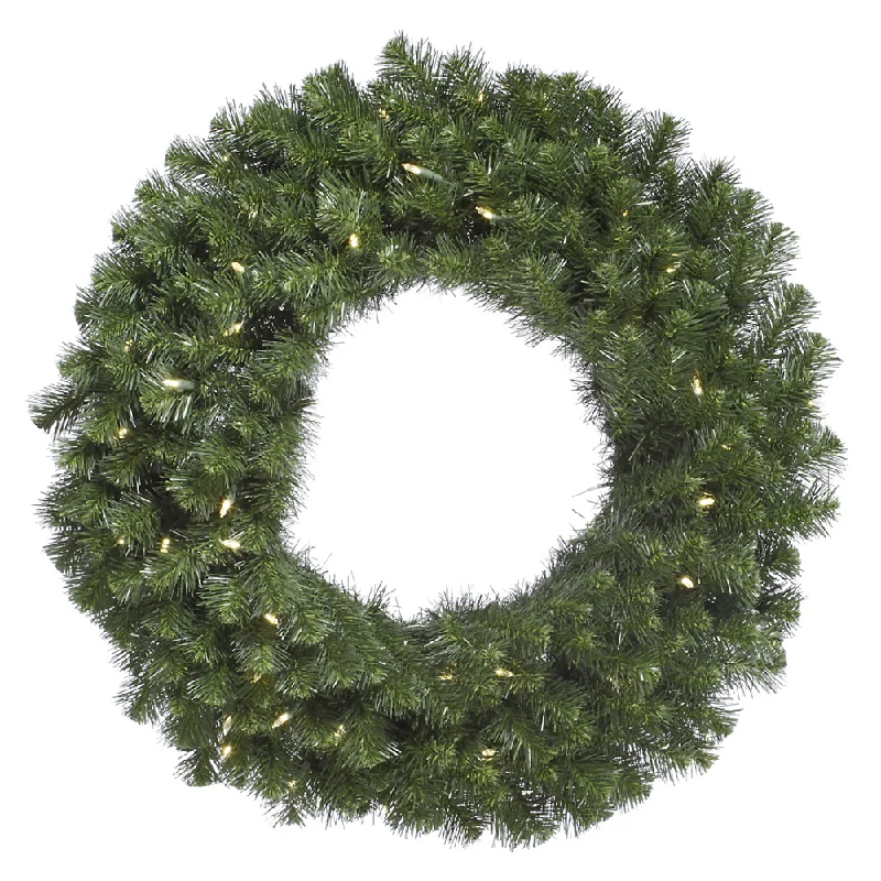 96" Town Square Wreath, Warm White LED Lights