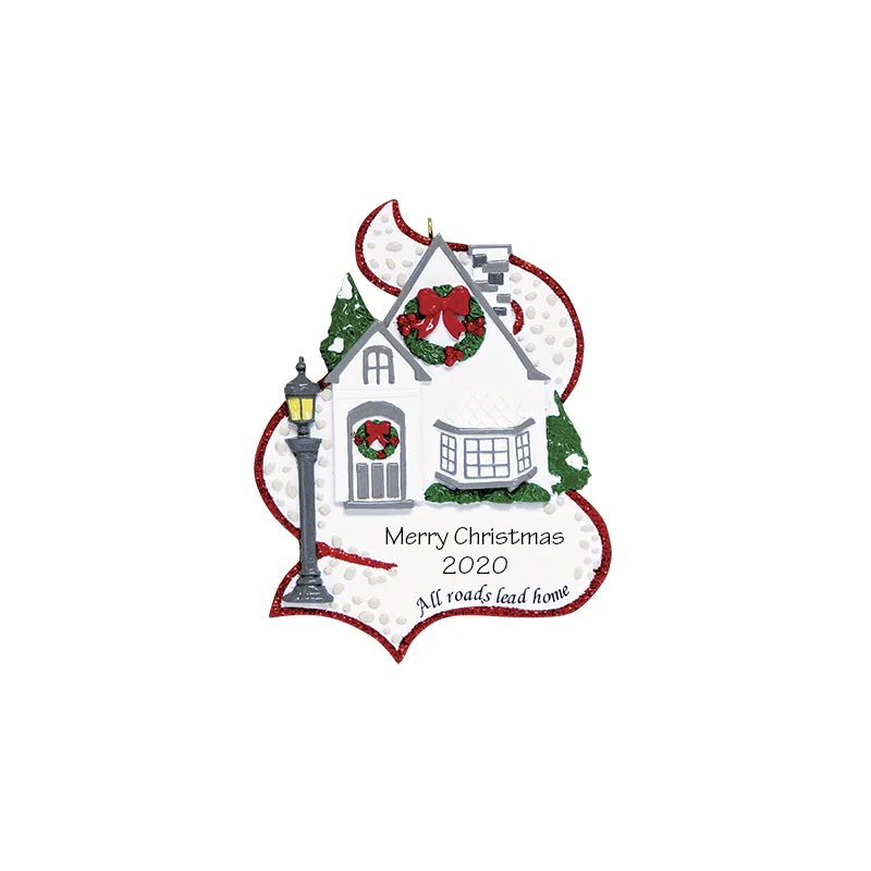 Christmas Family Time All Roads Lead Home Personalized Ornament