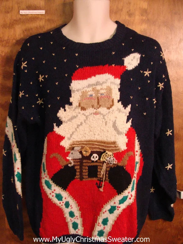 Christmas Decor Amazing Santa and His Arc Ugly Christmas Sweater
