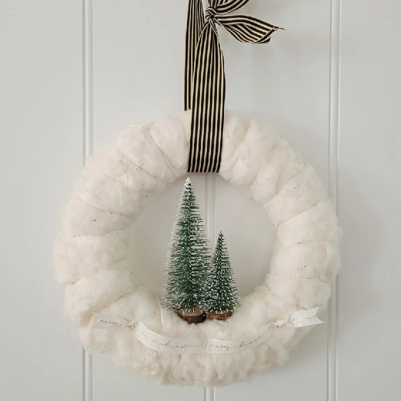 Christmas Cookies Australian Cotton Christmas Wreath (Pre-lit)