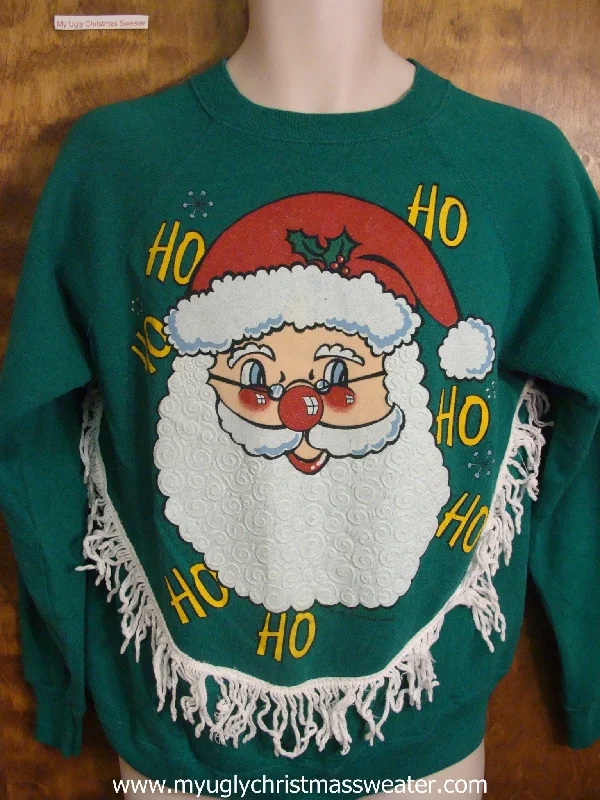 Awesome 80s Santa Christmas Sweatshirt