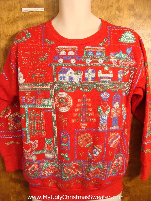 Awful Ugliest Red Christmas Sweatshirt