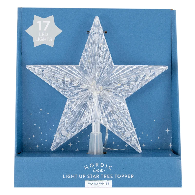 Christmas Hot Chocolate Christmas B/O Light Up Star Tree Topper