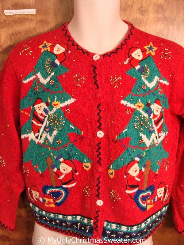 Holiday Season Best 80s Colorful Ugly Christmas Sweater