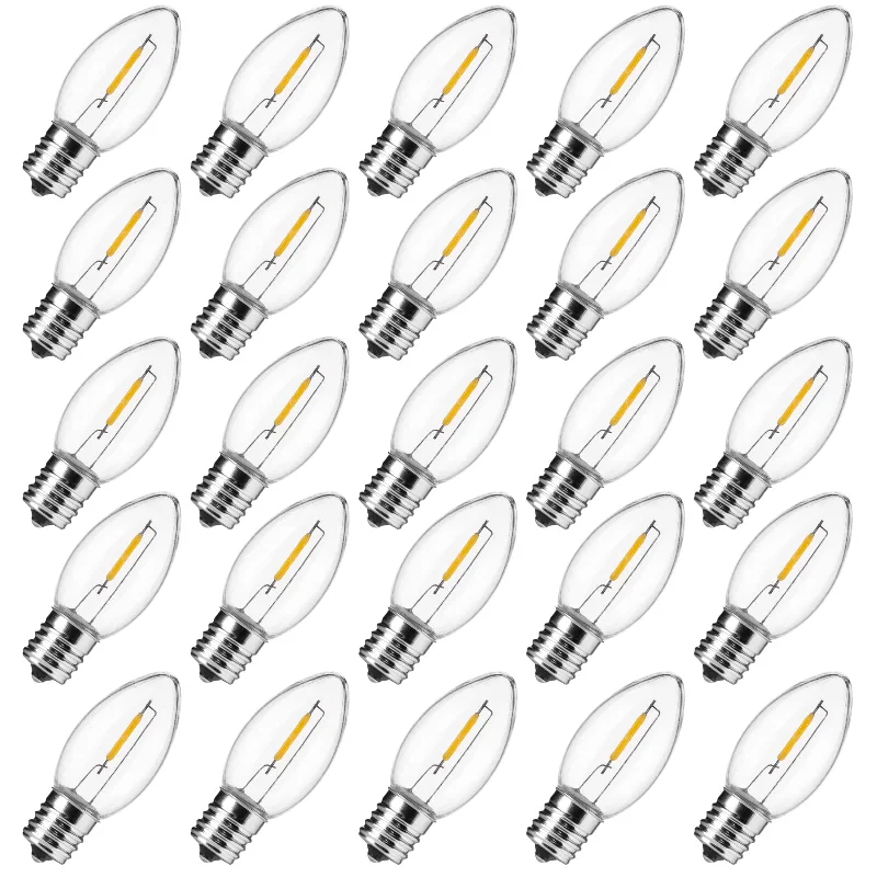 Christmas Peaceful Holiday Mornings C9 Christmas Lights LED Replacement Bulbs