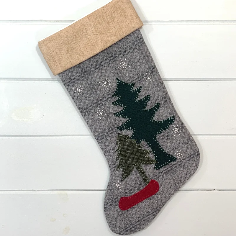 Canoe in the Woods Christmas Stocking