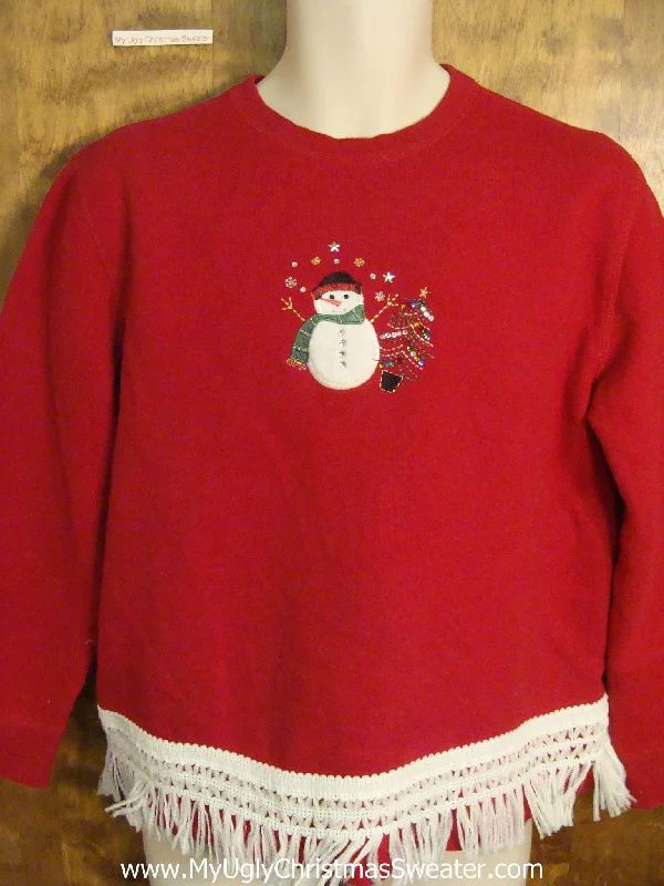 Cheap Cute Red Christmas Sweatshirt