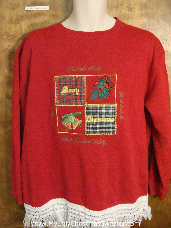 Cheap Tacky Red Christmas Sweatshirt