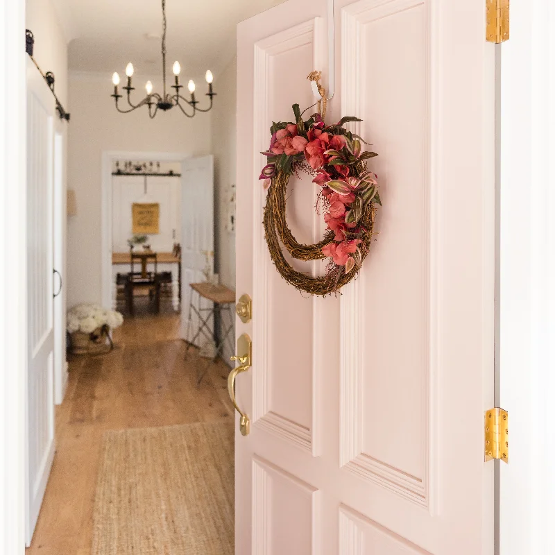 Christmas Winter Night Sky Christmas Bougainvillea Wreath