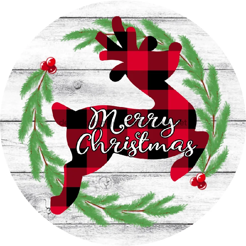 Holiday Fun Christmas Sign, Buffalo Check Deer Sign, Sign VINYL-DECOE-863, Sign For Wreath, 10" Vinyl Round Holiday Fun Christmas Sign, Buffalo Check Deer Sign, Sign VINYL-DECOE-863, Sign For Wreath, 10" Vinyl Round