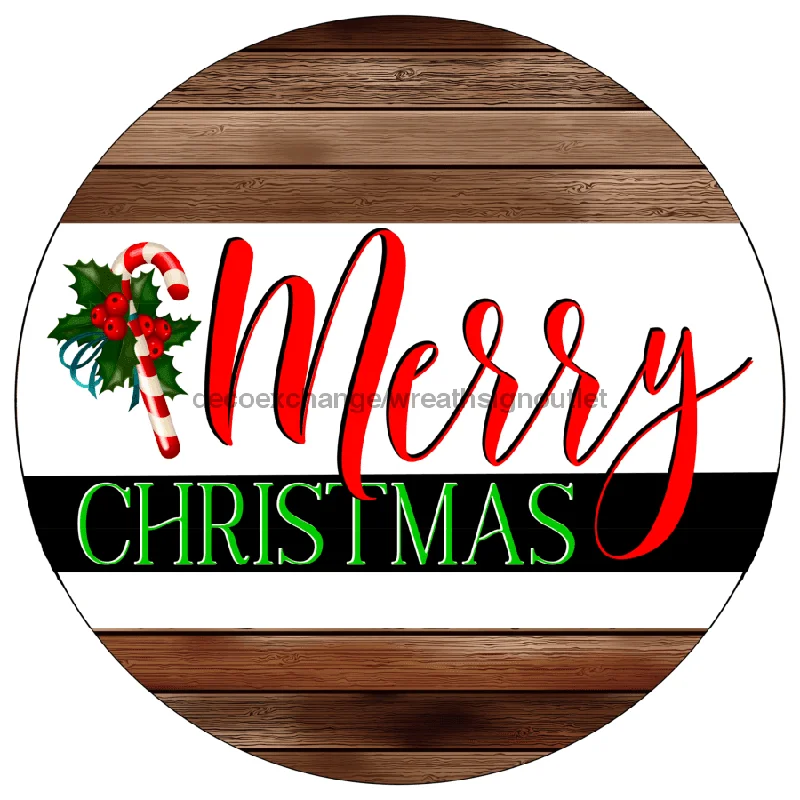 Christmas Feast Christmas Sign, Merry Christmas Sign, 10" Round,  VINYL-DECOE-223, Sign For Wreath, 10" Vinyl Round