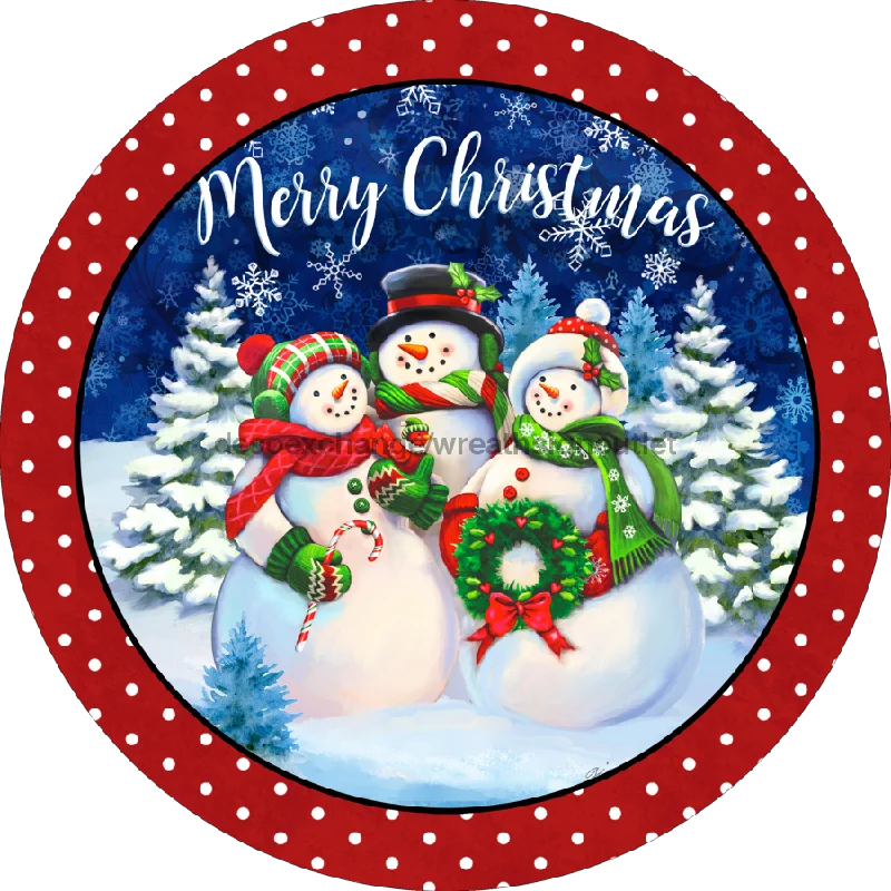 Christmas Enchanting Celebrations Christmas Sign, Snowman Family, 10" Round, VINYL-DECOE-131, Sign For Wreath, 10" Vinyl Round Christmas Enchanting Celebrations Christmas Sign, Snowman Family, 10" Round, VINYL-DECOE-131, Sign For Wreath, 10" Vinyl Round