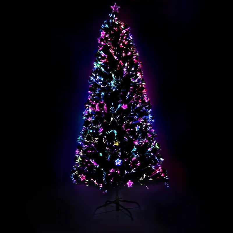 Christmas Warming Cocoa Sips Christmas Tree 2.1M LED Xmas trees with Lights Multi Colour