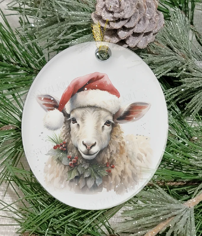 Christmas Traditions Christmas Ornament, Christmas, Farm Animal, Sheep, Frosted Acrylic Christmas Traditions Christmas Ornament, Christmas, Farm Animal, Sheep, Frosted Acrylic
