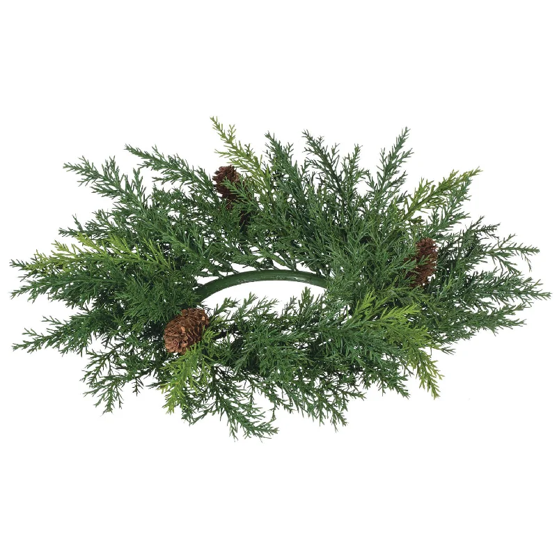 Christmas Home-Baked Goodies Arborvitae & Cone Accent Ring