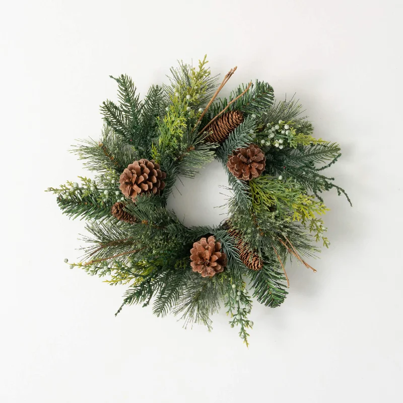 Christmas Starry Outdoor Lights 4.5" Woodland Pine Ring