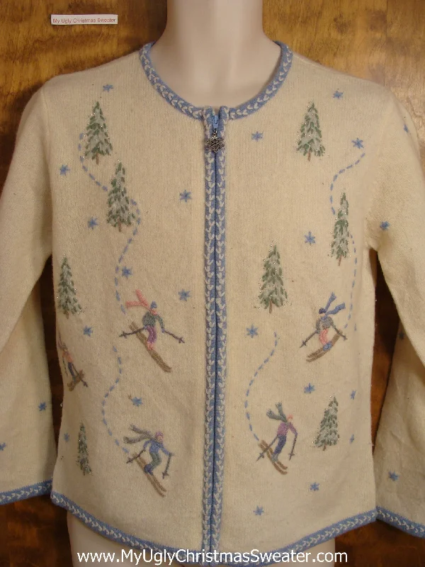 Cute Christmas Sweater Ski Theme