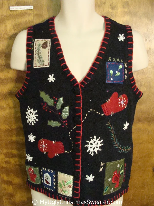 Christmas Festive Festivities Cute Crafty Ugly Christmas Sweater Vest