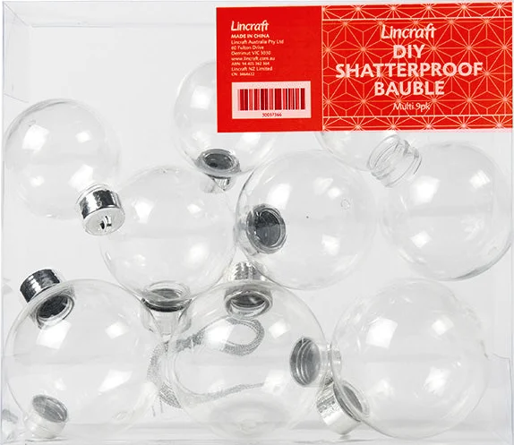 Holiday Lights Christmas Shatterproof Baubles- Assorted Sizes