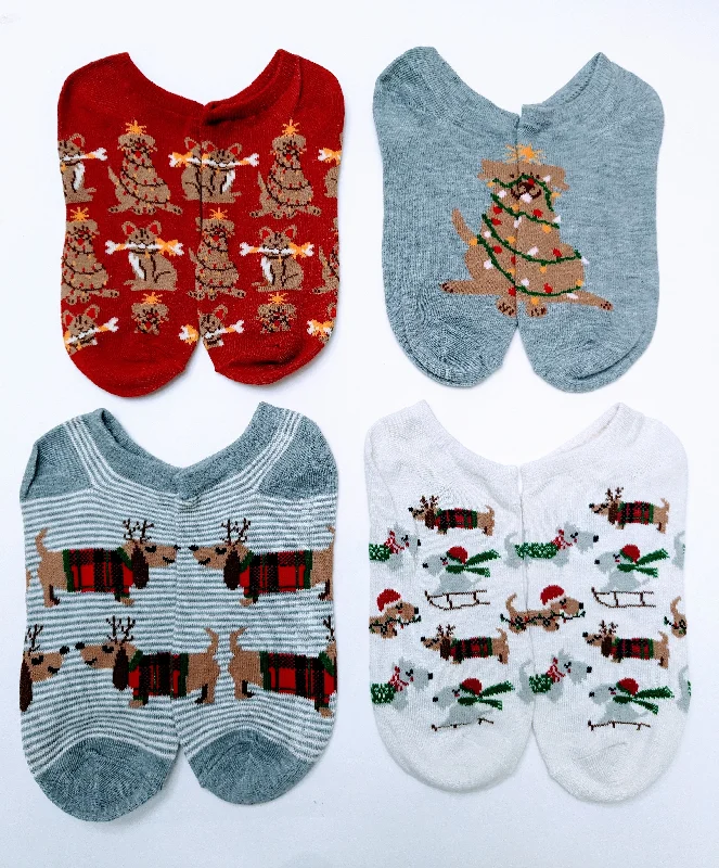 Holiday Season Dog Christmas Ankle Socks