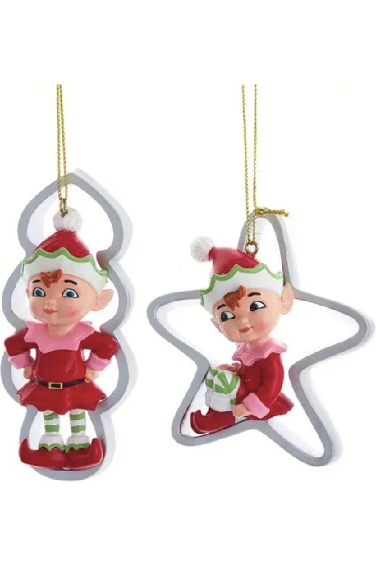 Holiday Lights Elves Ornaments (Asst 2)