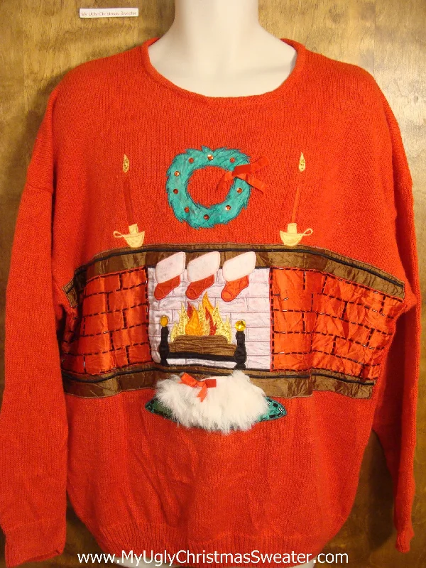 Fire and Fluffy Rug Christmas Sweater