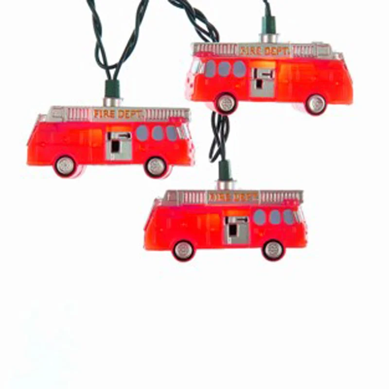 Christmas Ornaments Fire Truck Light Set, 138 Inches, 1 Count