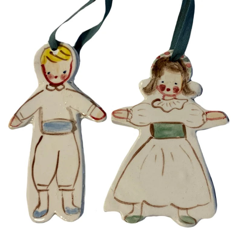 Christmas Market Flower Girl Ornament