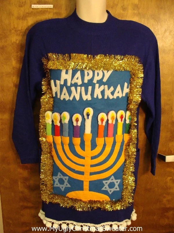 Christmas Traditions Funny Tacky Hanukkah Sweater Party Dress Size 6