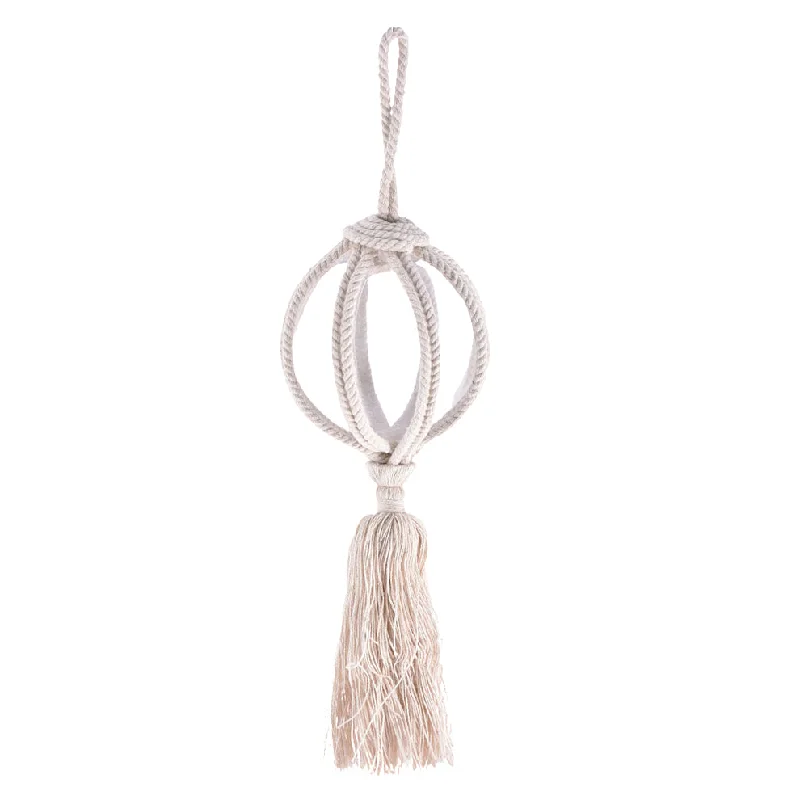 Glass Tassel Ornament - Natural