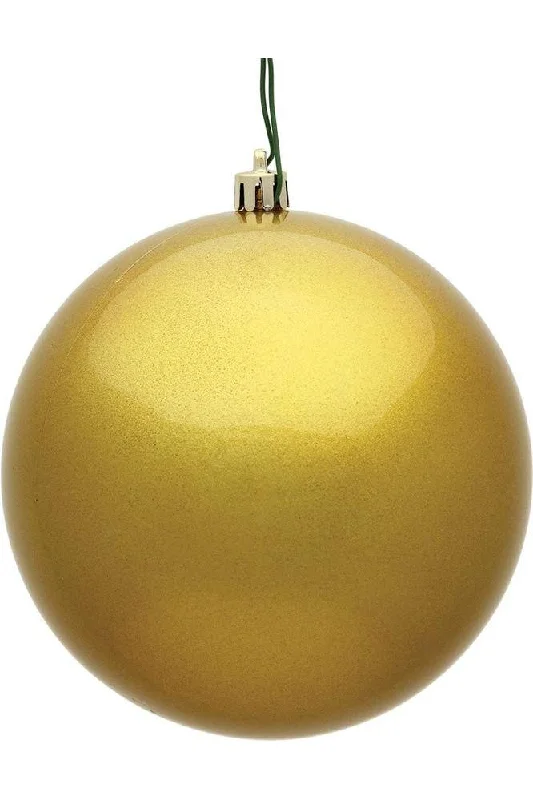 Christmas Star Gold Candy Ball Christmas Ornaments (6 pack)