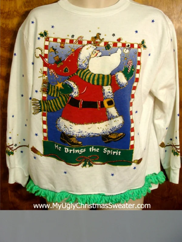 HE BRINGS THE SPIRIT Christmas Sweatshirt