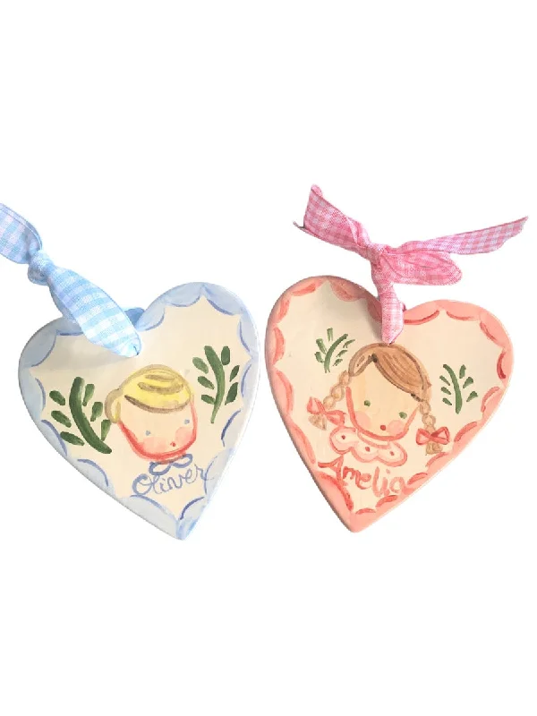Cozy Christmas Heart Ornament